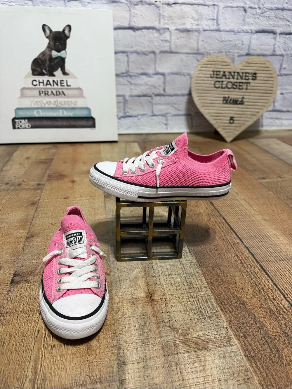 Converse Chuck‎ Taylor All Star Big Kid Girls' Knit Slip-On Shoes size 12